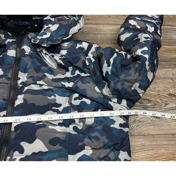 Valuker Womens Jacket Multicolor XXL Camouflage Hoodie Down Full Zip Long - Picture 11 of 13